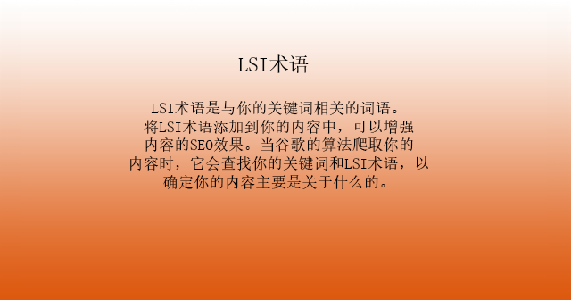 LSI术语